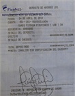 Recibo de pago impuesto municipal personal